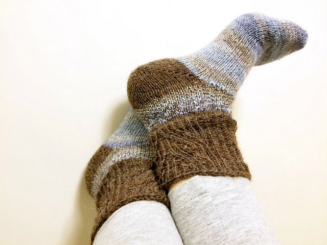 Hero toe up socks