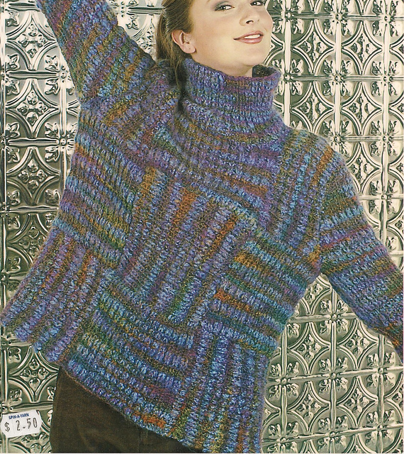 Basketweave Ribbed Pullover