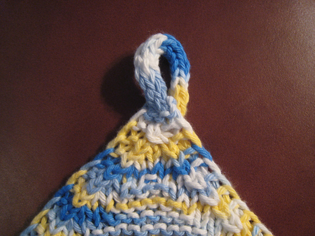 Bordered Diagonal Garter Square