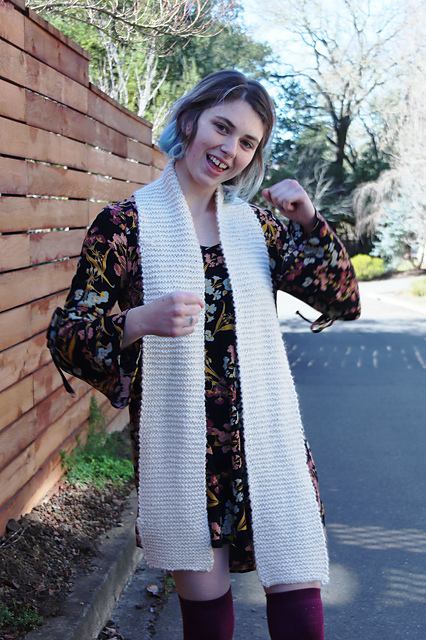 Bulky Garter Scarf
