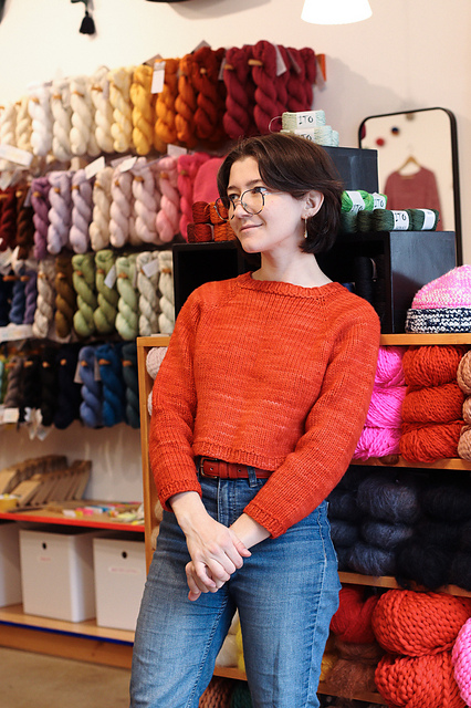 Ravelry: Classic Cropped Pullover pattern by Cleo Malone