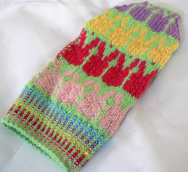 Candy Bunnies Mittens and Fingerless Mitts