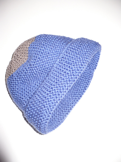 Le bonnet tout simple au point mousse