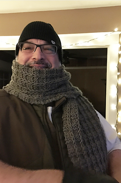 Waffle Stitch Scarf