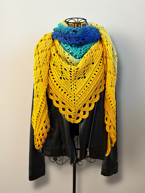 Triangular Scarf "Abia"