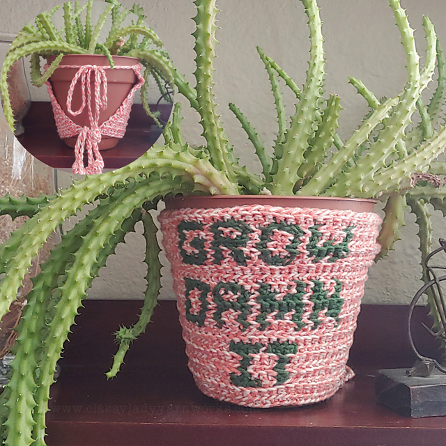 Grow Damn It - Flower Pot Cozy