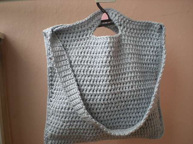 Grey tote bag