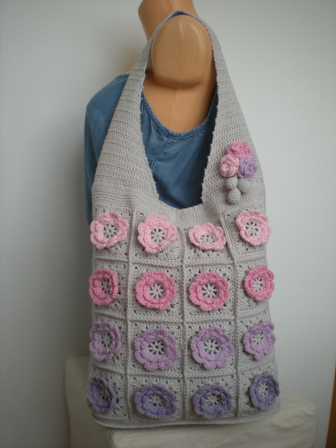 Soft flower purse