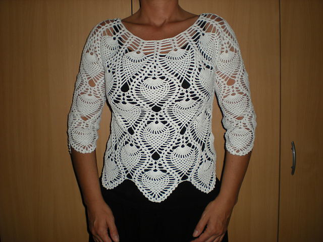 White pineapple top