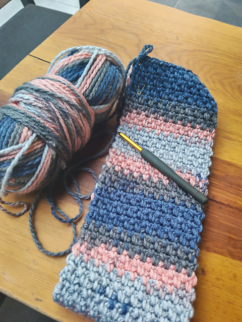 Moss Stitch Scarf