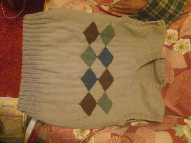 Men's Updated Argyle Golf Vest