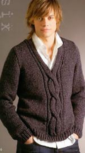 Feature Cable Sweater (with neckline options)