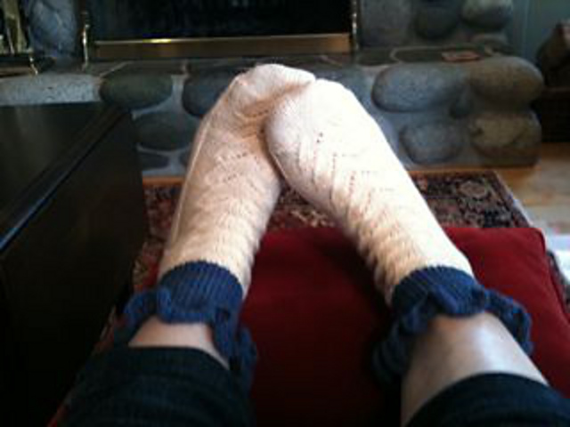 Ruffle Top Socks for Bed and Boudoir