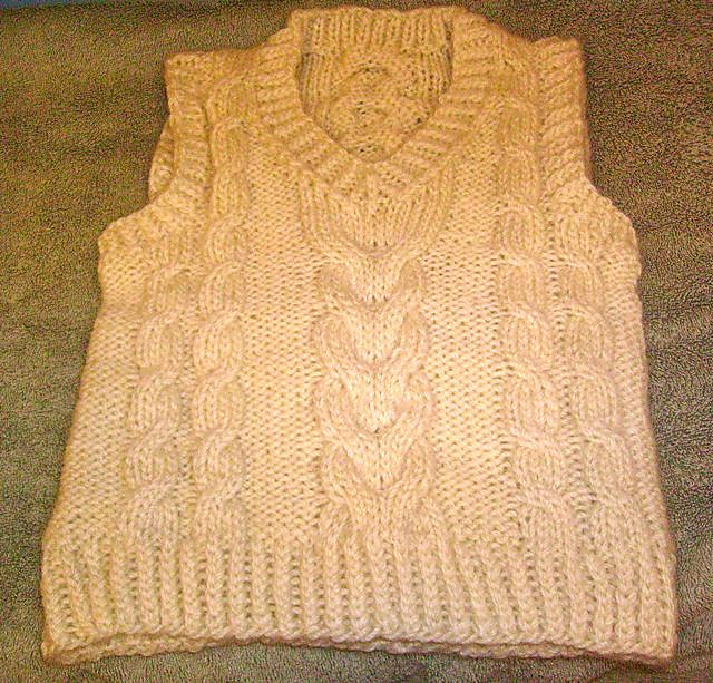 Toddler's Aran Vest