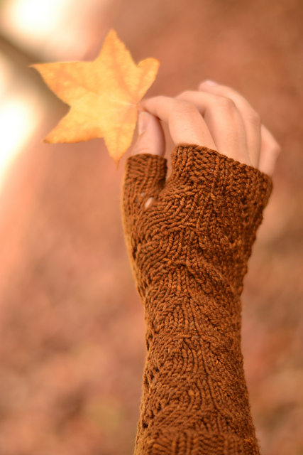 Leaf Chasers Cowl and Mitts