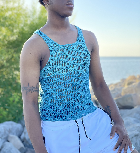 Wave Strider Mesh Tank Top