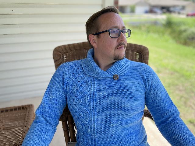 Ravelry: Saxon Skies Men's Sweater pattern by Kelly Baum-Sehon