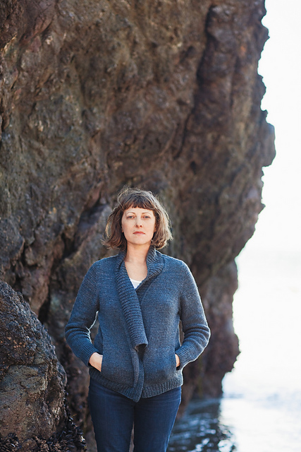 Indigo Wedge Cardigan
