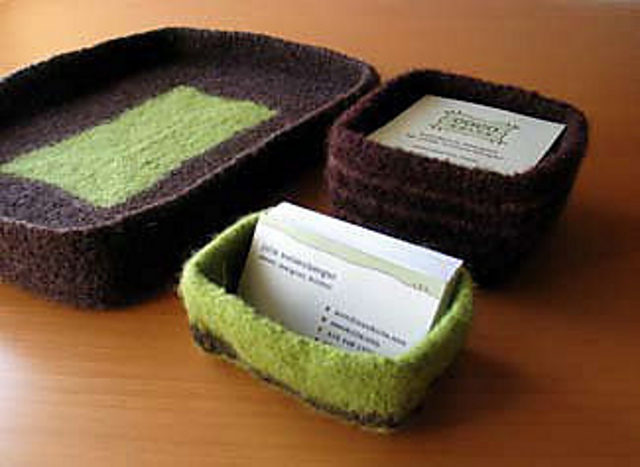 felted desk accessories