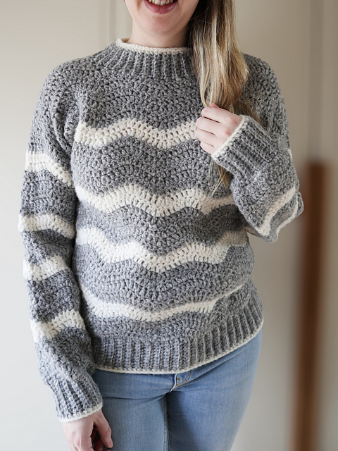 Ravelry: Waves Sweater pattern by Emilia Johansson