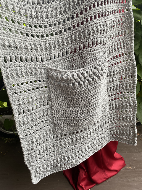 A Latte Texture Pocket Shawl