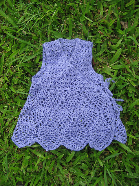#11, 12 Pineapple Baby Wrap Dress