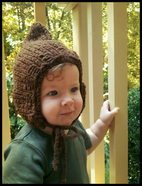 Woodland Elf Winter Hat Knitting Pattern