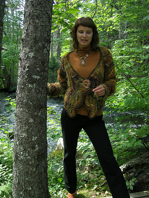 Roving Moss Cardi (Part of a three-pattern Guide)