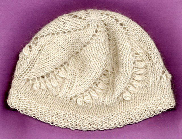 Hat in Lily-of-the-Valley Pattern