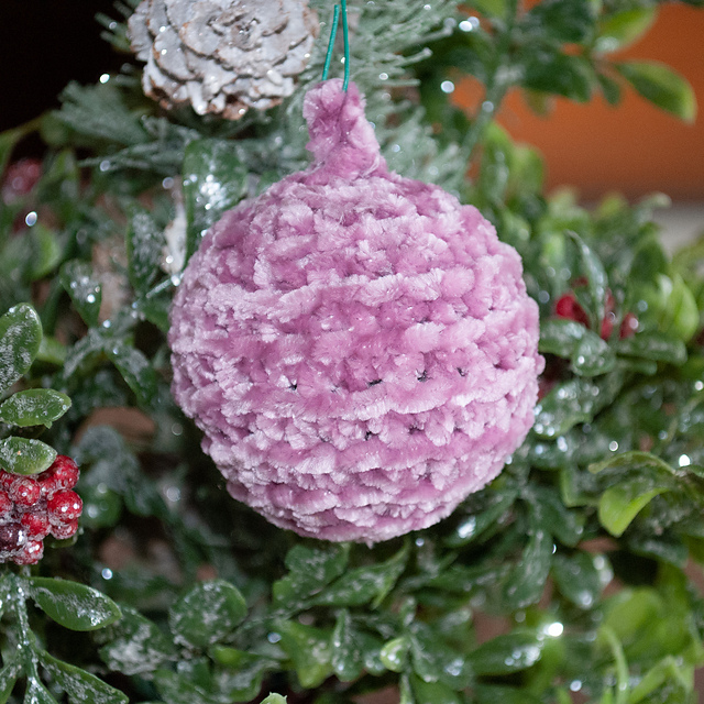 Velvet Christmas Bauble