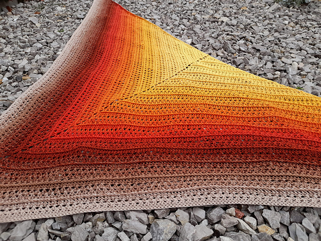 Crossroads Triangle Shawl