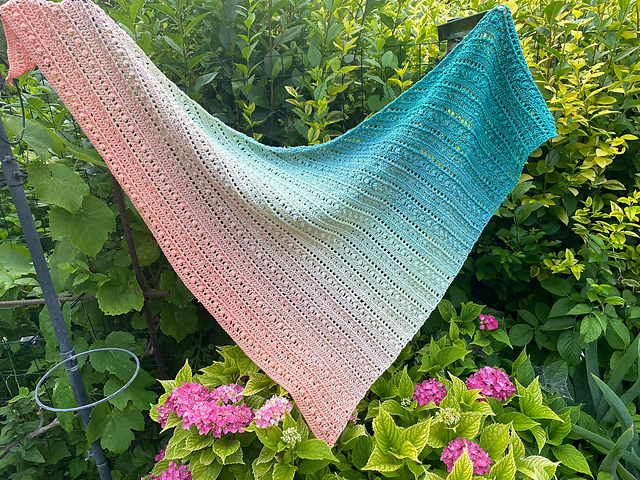 Harmony Asymmetric Shawl