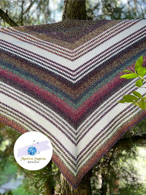 Crochet Lines Shawl