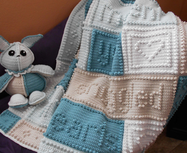 Snuggled baby blanket