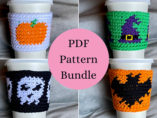 Halloween Cup Cozy Set