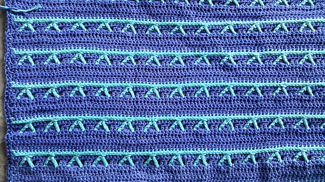 Two Blues Afghan Square
