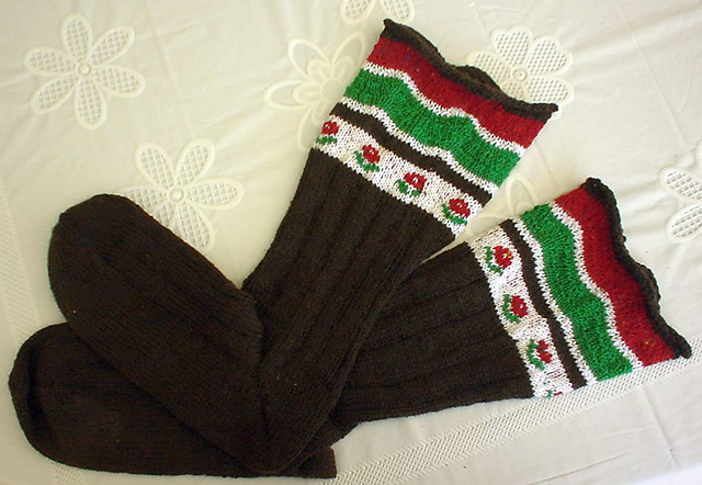 Pennsylvania - Kniestrümpfe mit Blumen