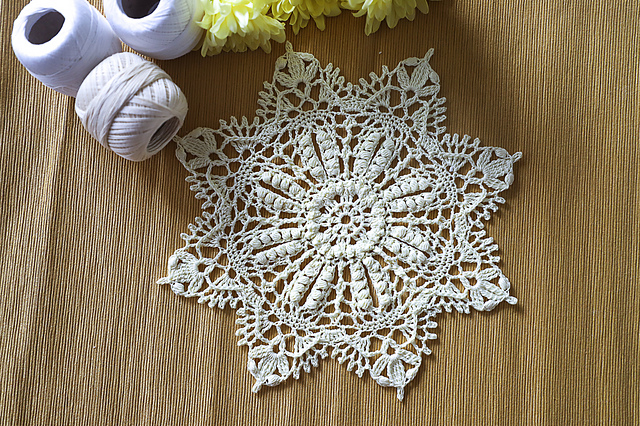 Spring in Prague doily