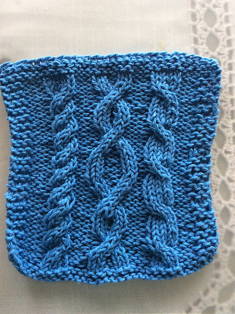 Cable Sampler DishCloth