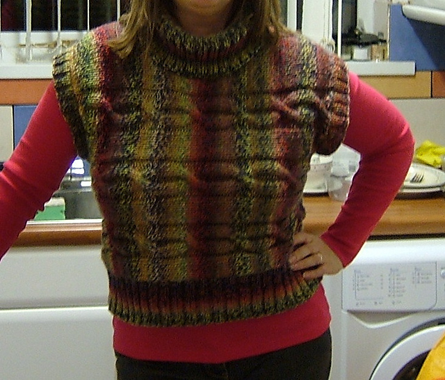 Sleeveless Cable Top