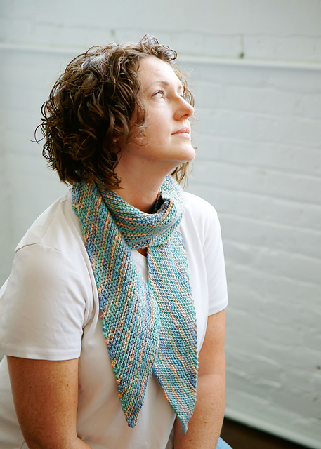 Bias Knit Scarf