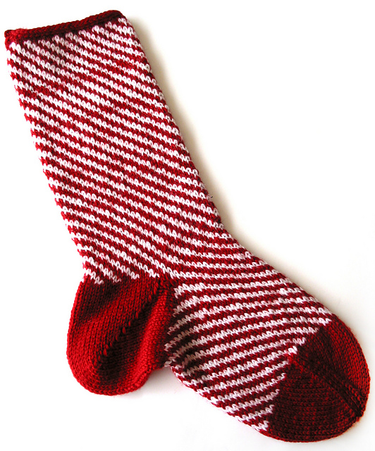 Candy Cane Christmas Stocking