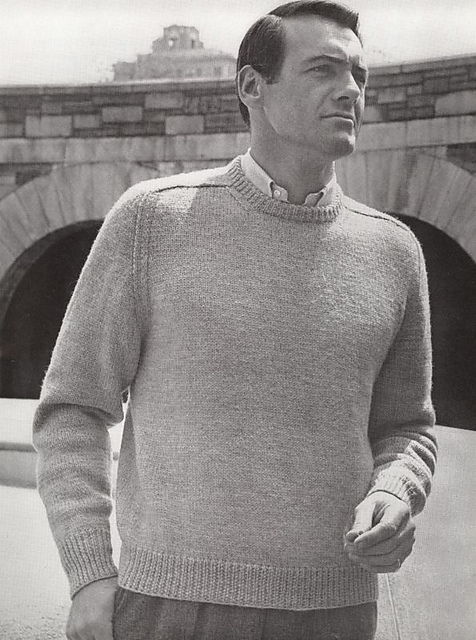 9606 Round Neck Pullover with Saddle Shoulders