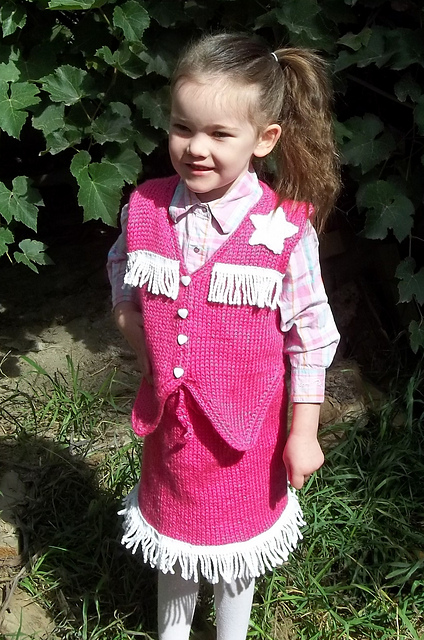 Girls Knit Western Outfit