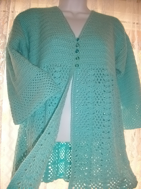 No Seams Waterfall Lace Cardigan