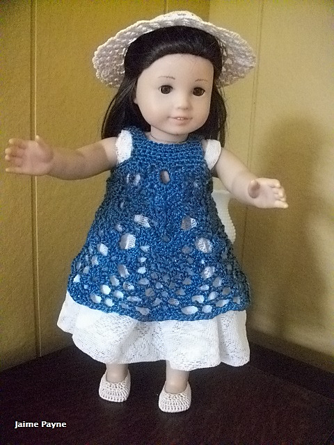 Pineapple Pinafore for 18" Doll #1810