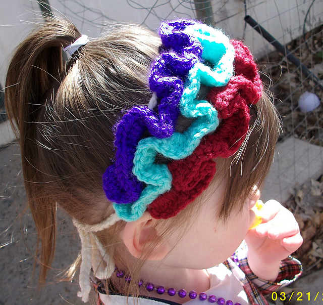 Ruffle Crochet Headband
