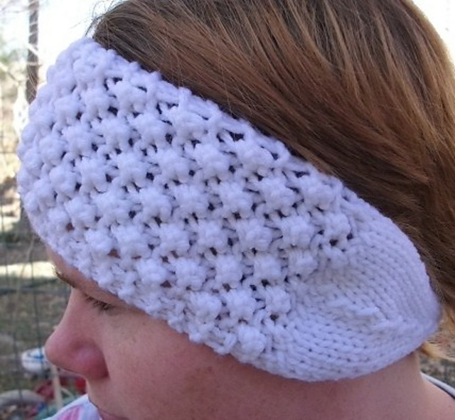 Bobble Lace Knit Headband