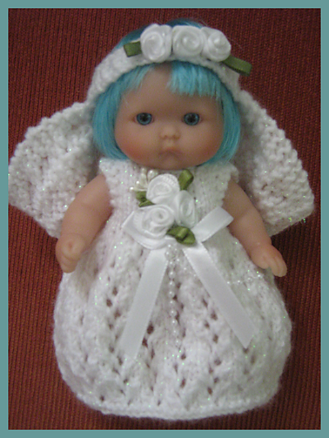 5" Berenguer Doll Bridal Outfit
