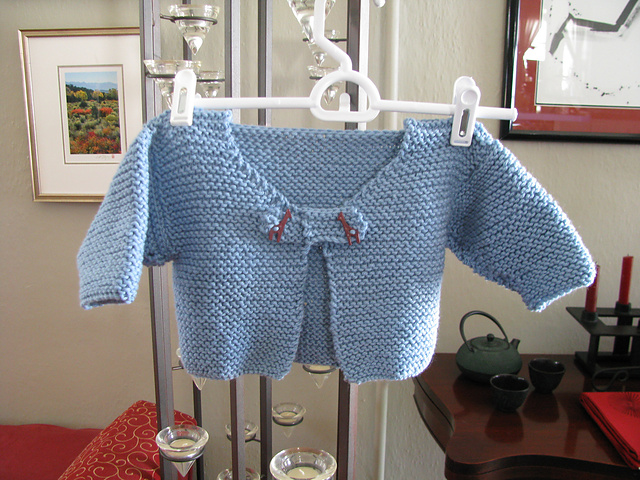 Nash's Garter-Stitch Baby Sweater